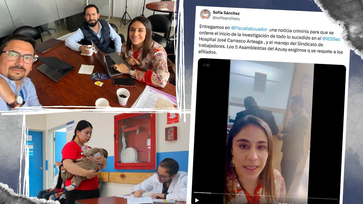 Asambleístas de Azuaay presentaron documentación de noticia criminis por irregularidades en la administración de la Seguridad Social