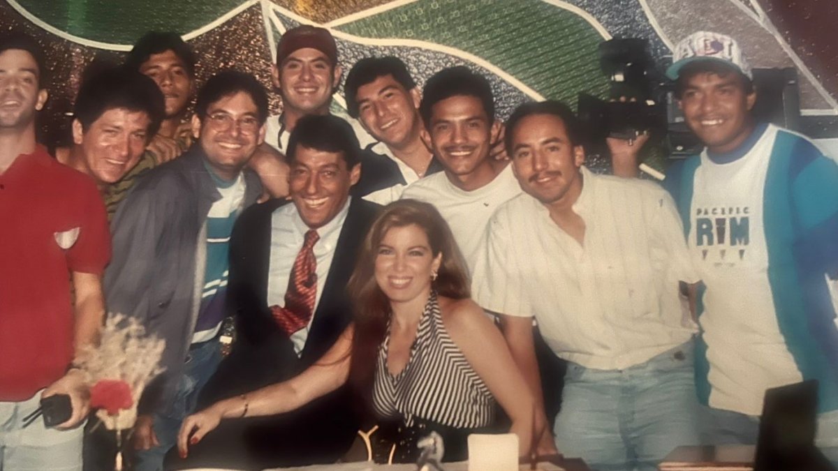 Mariela con Carlos Alberto Vicente.