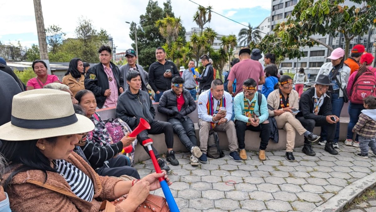 Este 2 de julio, la CONAIE marchó hasta la Asamblea Nacional para presentar el proyecto de Ley de Consulta Previa, Libre e Informada y Consentimiento.