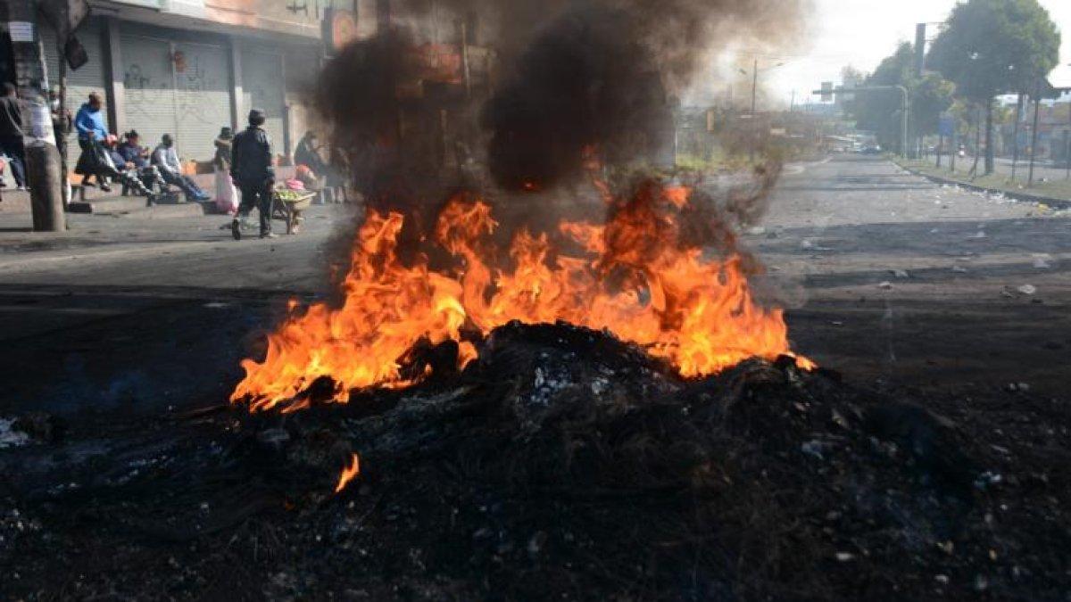 Imagen de archivo de las movilizaciones de 2022 en Ecuador.