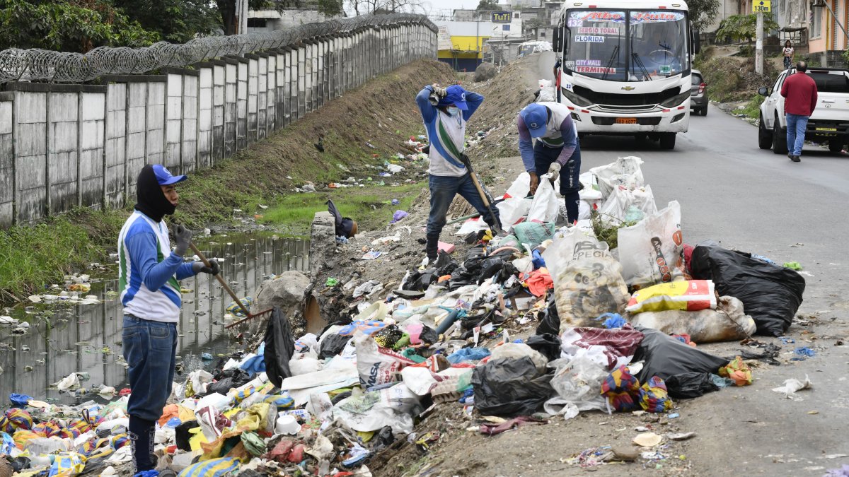 En el área se encontraban desechos.