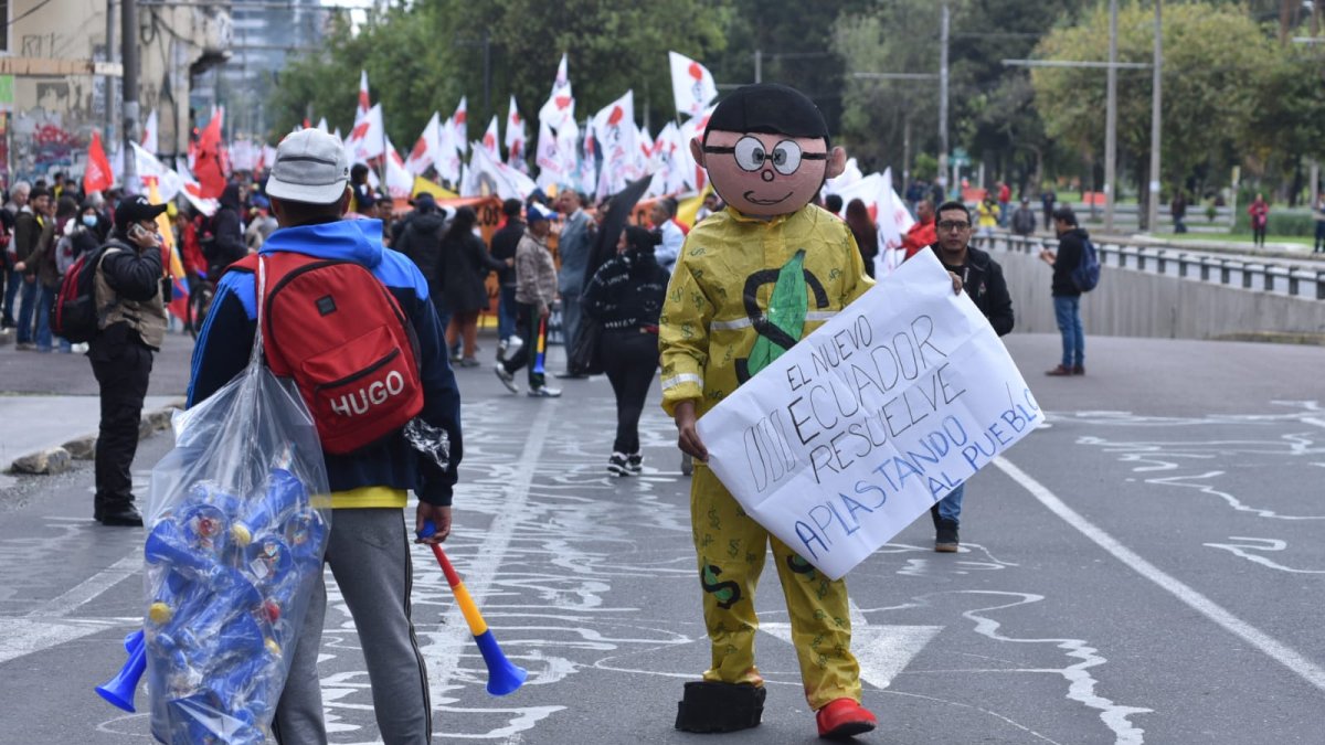 Las protestas en Quito arrancaron a las 16:00 de este 4 de julio.
