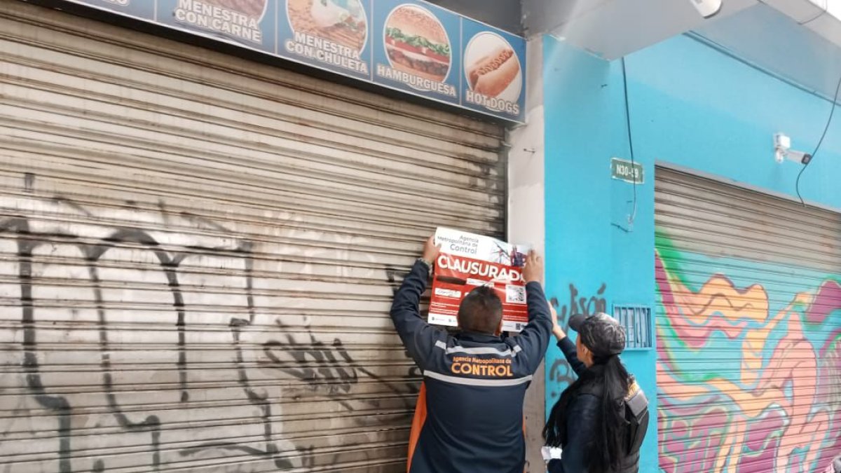 El restaurante clausurado está ubicado en el sector de La Pradera, en el norte de Quito.