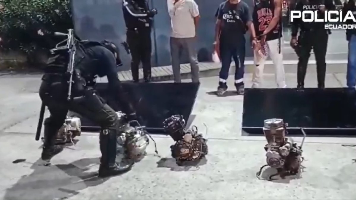 Hecho. La Policía mostró evidencias.