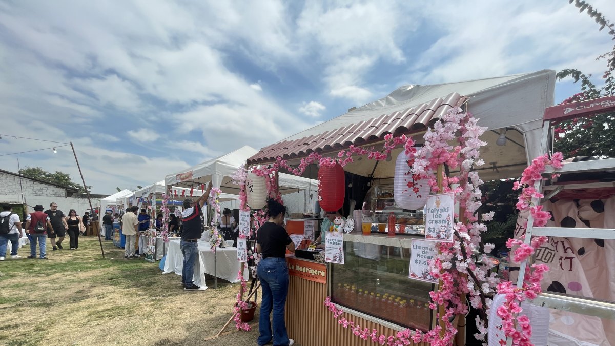 Los varios stands de comida ofrecen diversidad de platos y bebidas asiáticas y temáticas