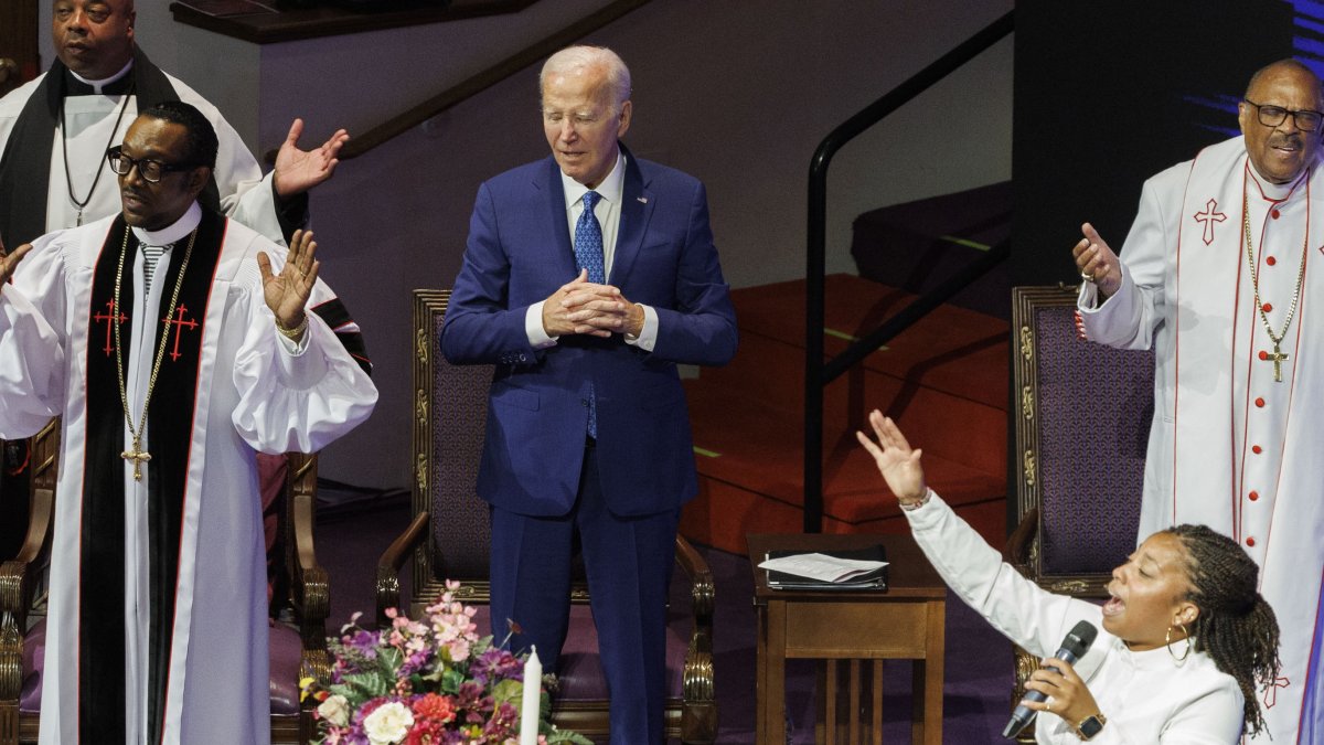 Estados Unidos. El presidente estuvo presente en un evento religioso.
