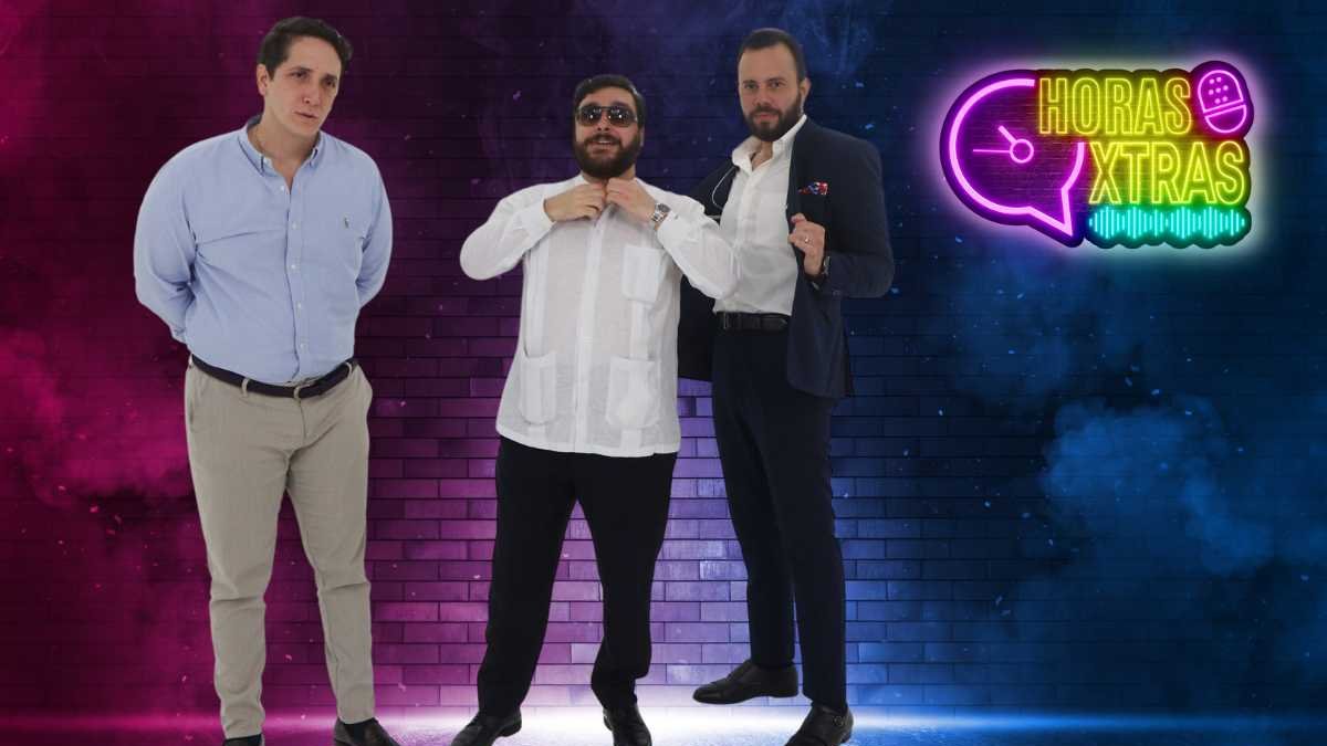 Primer episodio de Horas Extras con Nino Cassanello, César Febres Cordero y Gonzalo Albán.