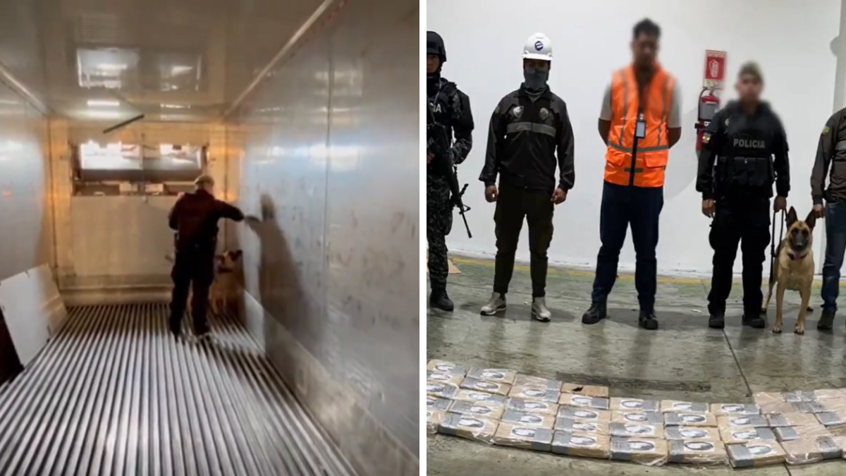 La droga fue incautada en Progreso, Guayas.