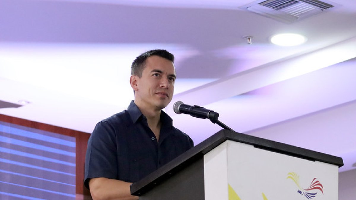 Daniel Noboa, presidente de Ecuador.