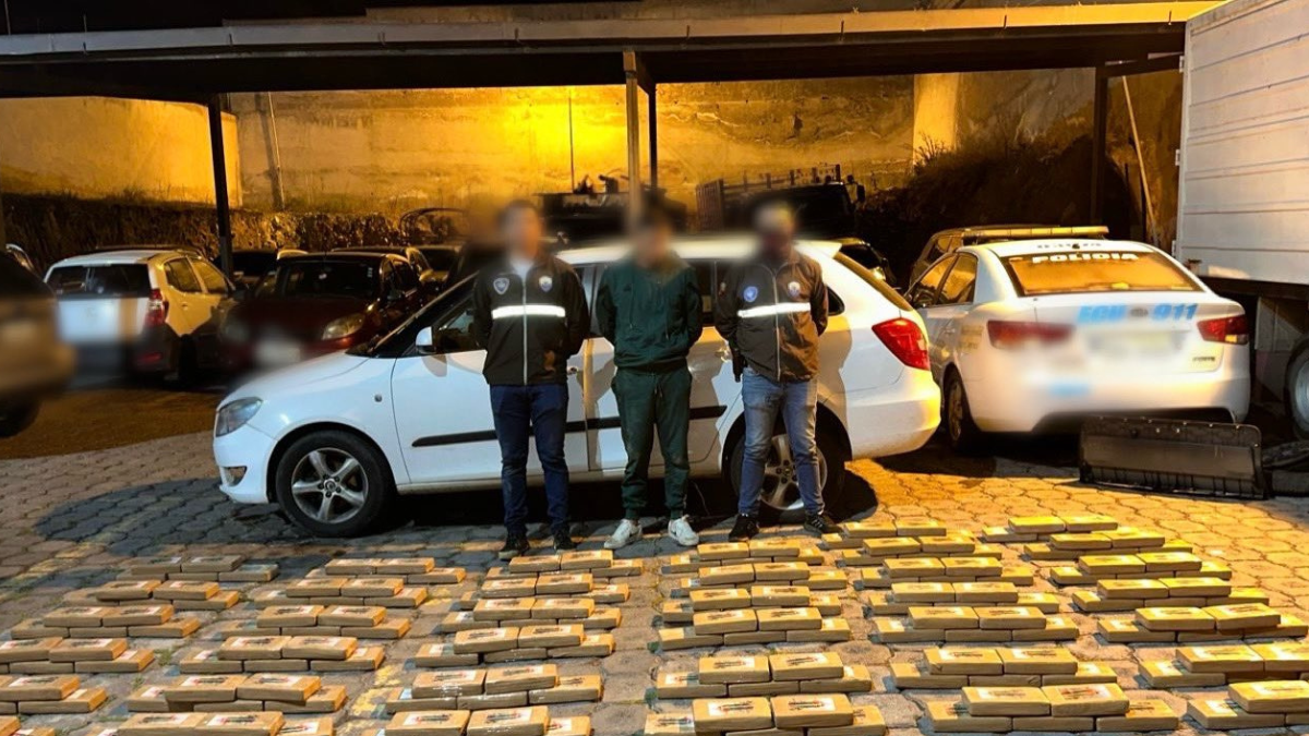 Policía Nacional logra el decomiso de cocaína.
