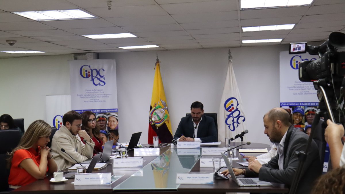 La sesión ordinaria del CPCCS se desarrolla este miércoles 10 de julio del 2024.