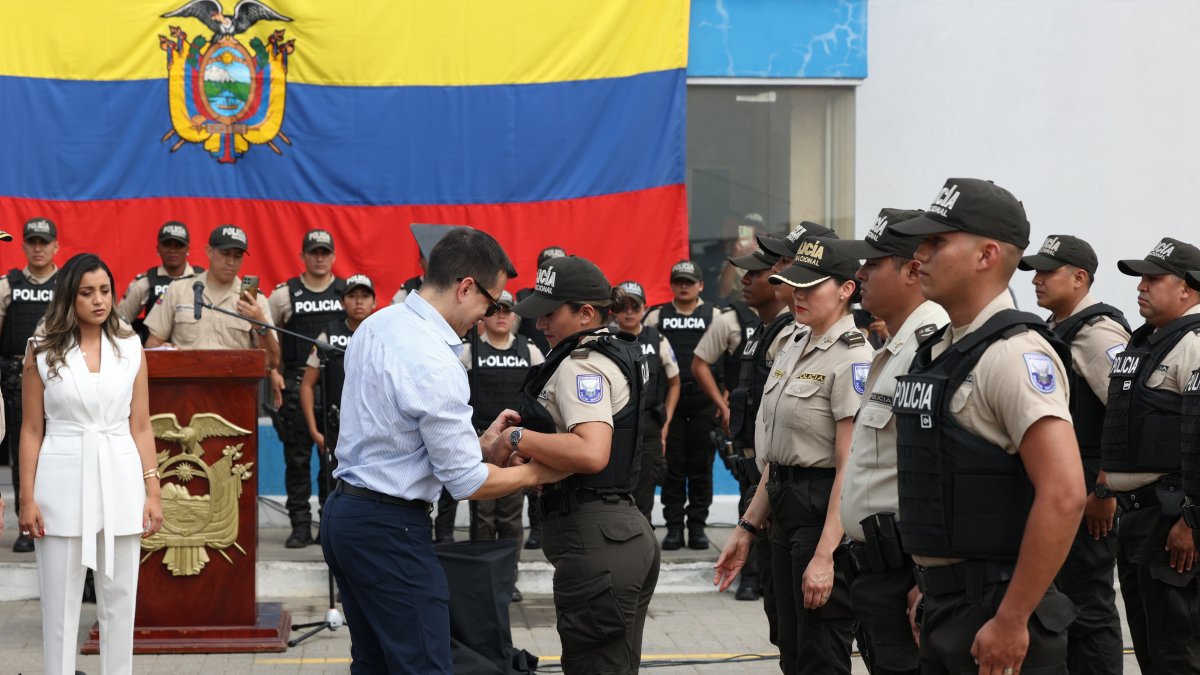El presidente Daniel Noboa estuvo presente en el evento, en Durán