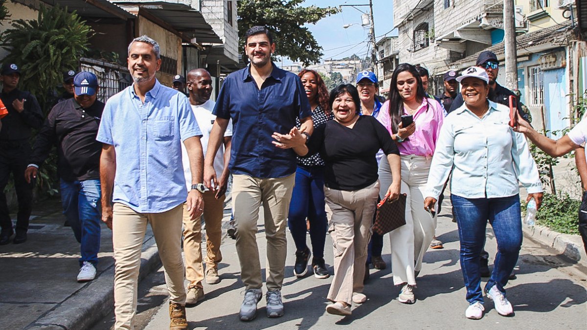 El alcalde de Guayaquil, Aquiles Álvarez, participó de una actividad oficial en el noroeste de Guayaquil, este 12 de julio.