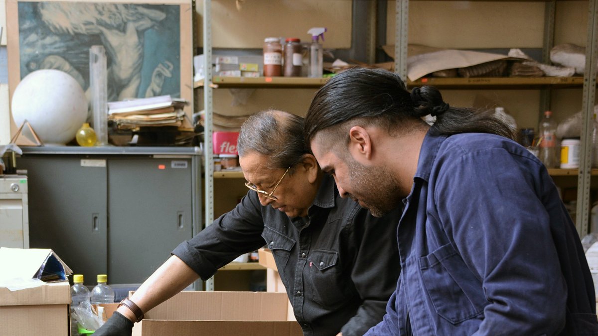 Foto que muestra un resto humano prehispánico en Ciudad de México (México).