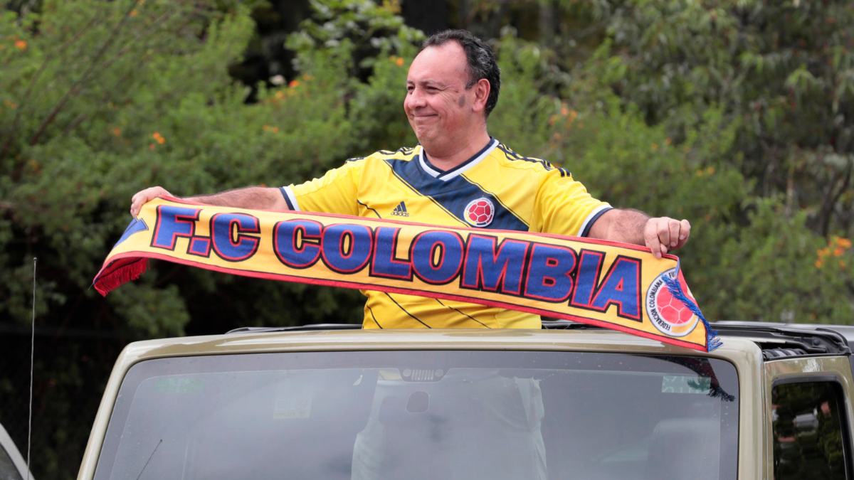 Hincha emocionado por la final de la Copa América.