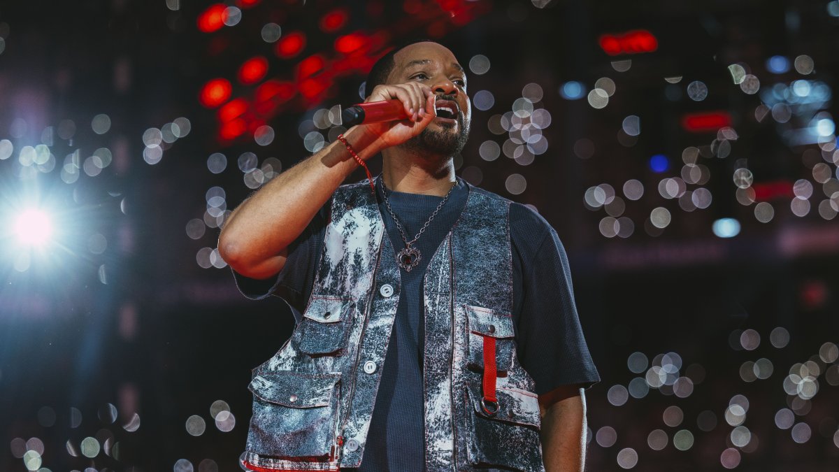 El actor Will Smith actuó este sábado en la IV Velada del Año , un evento de boxeo con actuaciones entre combates.