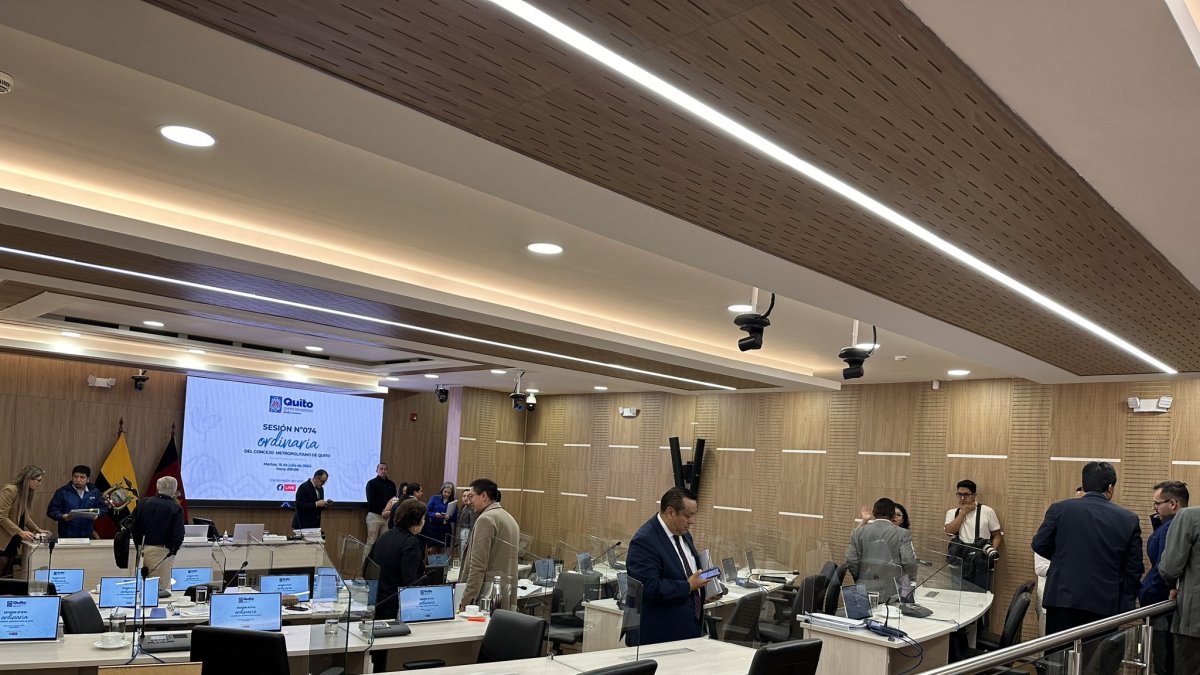 Varios concejales abandonaron la sala de sesiones este 16 de julio de 2024.