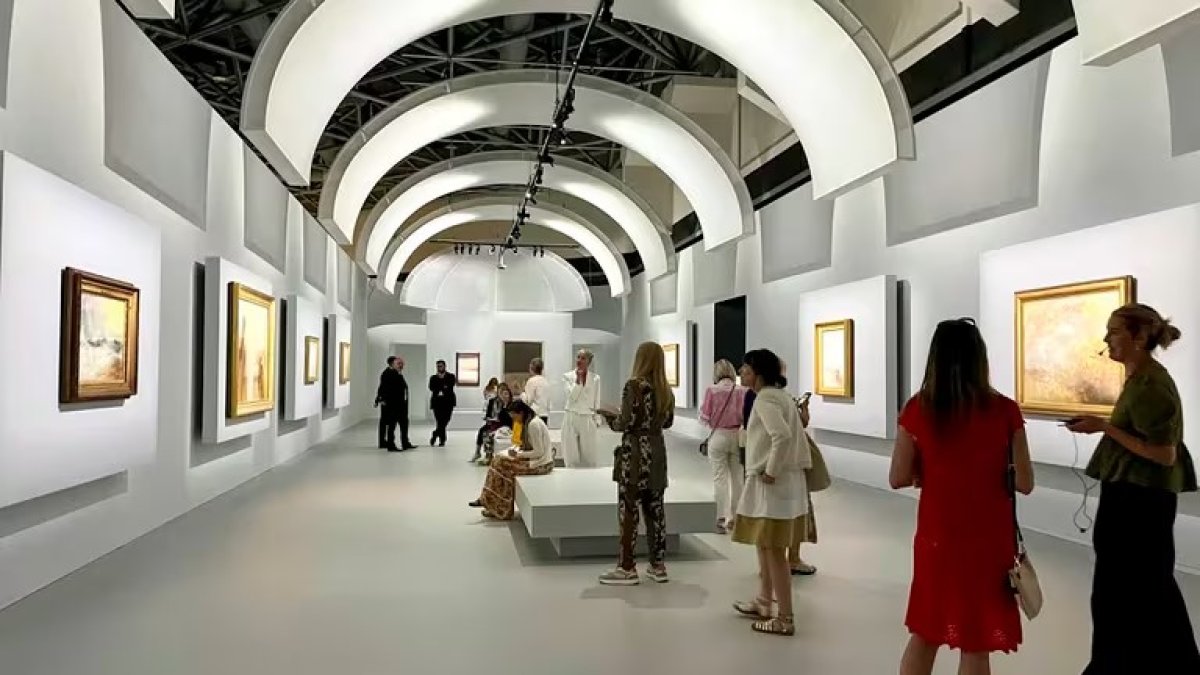 Obras de la muestra de JMW Turner, presentada en Mónaco. Es el más famoso de los pintores ingleses.