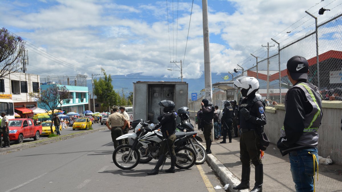 Ambato. El sector del Mercado Mayorista, sur de Ambato, es uno de los focalizados para fortalecer la seguridad.
