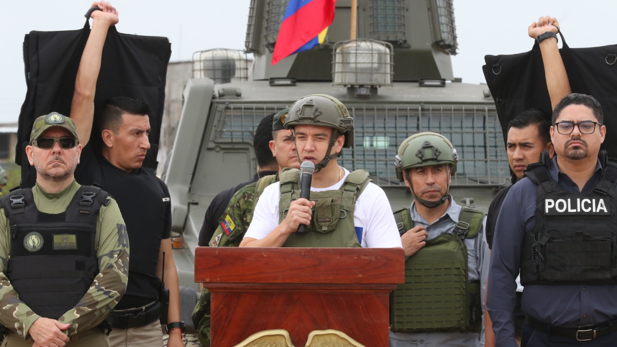 Daniel Noboa llega a Durán