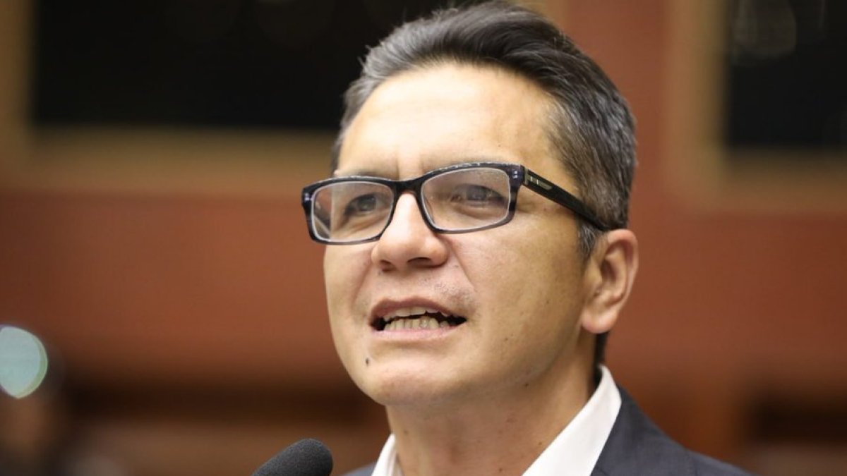 Wilman Terán durante el juicio político en la Asamblea Nacional, el 17 de julio.