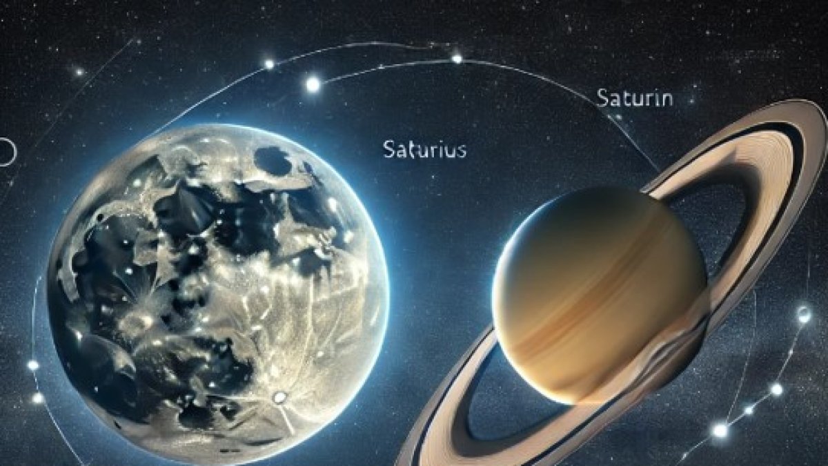 La Luna y Saturno se encontrarán en la constelación de Acuario.