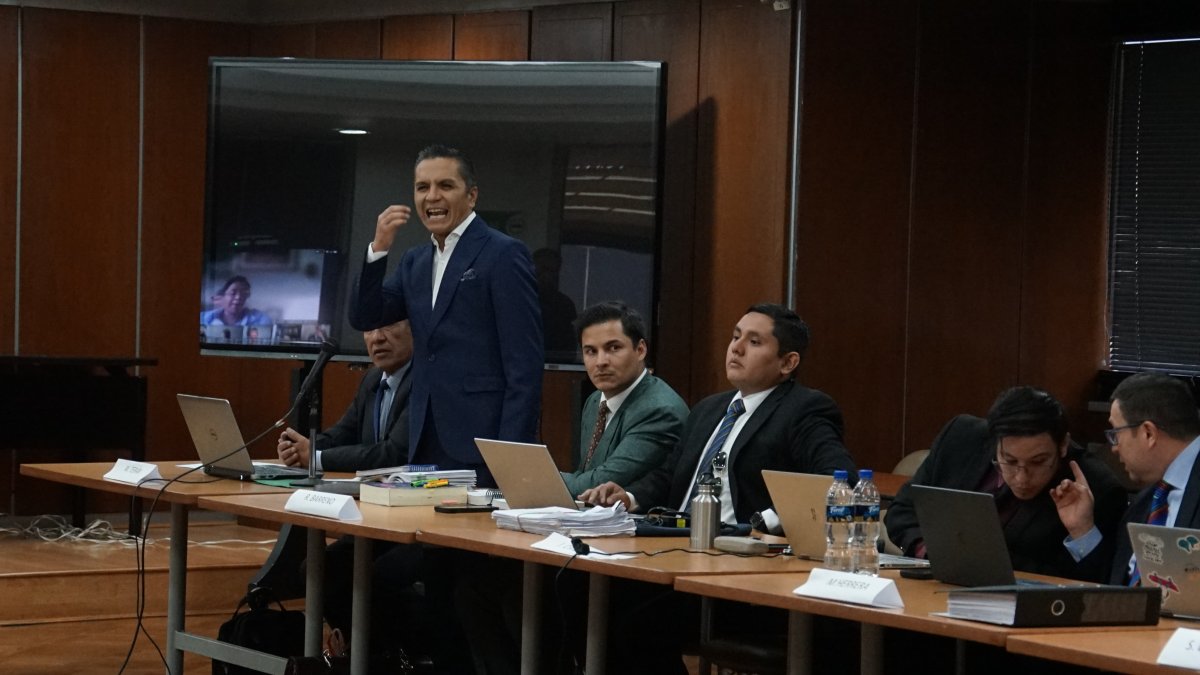 Wilman Terán, expresidente de la Judicatura, en su audiencia preparatoria de juicio, este viernes 19 de julio de 2024.