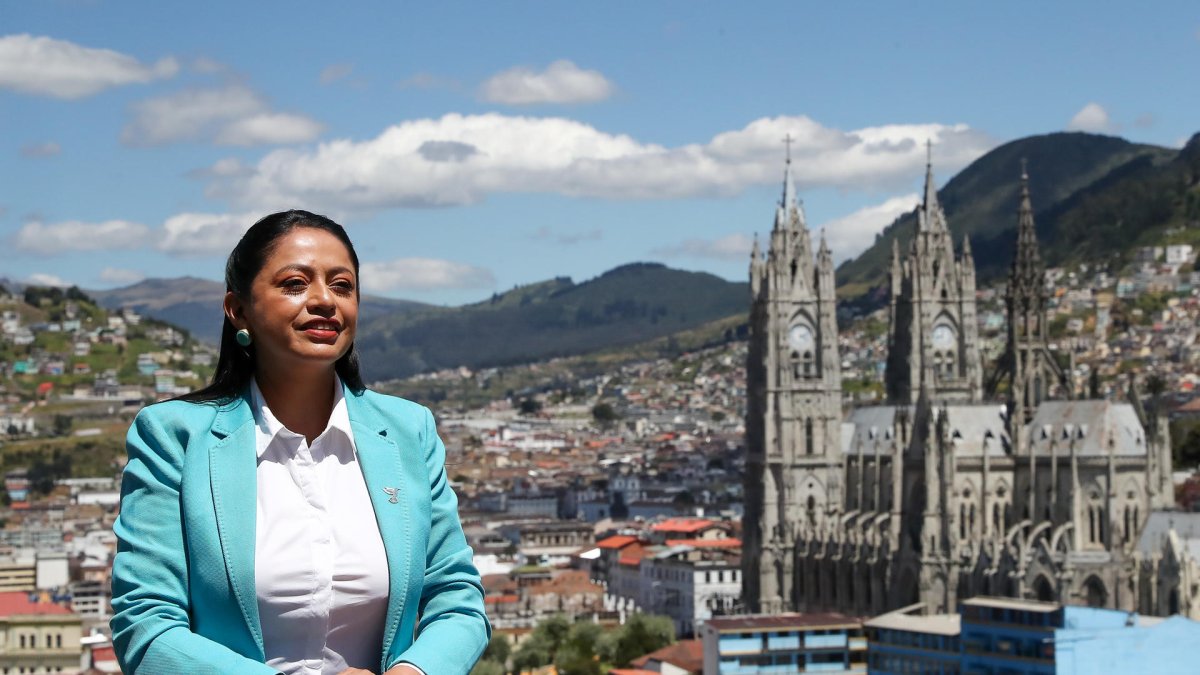 La presidenta del Consorcio de Gobiernos Autonómos Provinciales (Congope) de Ecuador, Paola Pabón.