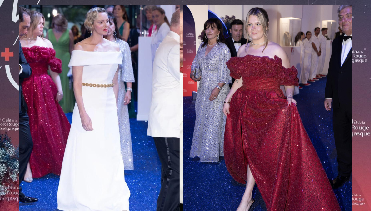 Charlene y Camille estuvieron estupendas, cada una con su propio estilo. La esposa del príncipe Alberto lució clásica y sofisticada, en tanto que la hija de Estefanía de Mónaco fue más atrevida.