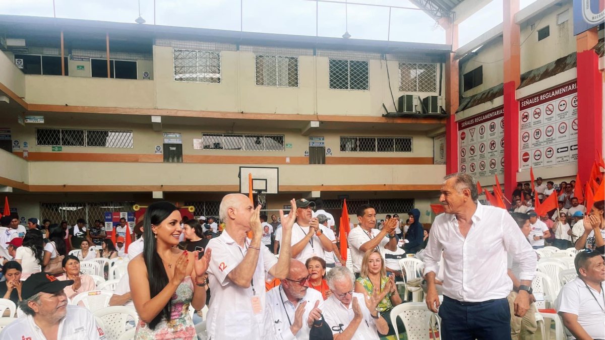 Jorge Sánchez (d) fue electo presidente del partido naranja en la convención realizada en abril de 2024, en la ciudad de Machala.