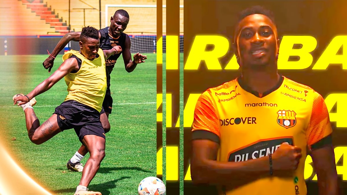 Carabalí cumplió ayer su segunda práctica en el Ídolo, club donde estará vinculado por tres temporadas, hasta diciembre de 2026.