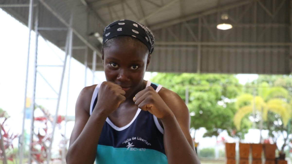 María José Palacios, boxeadora tricolor.