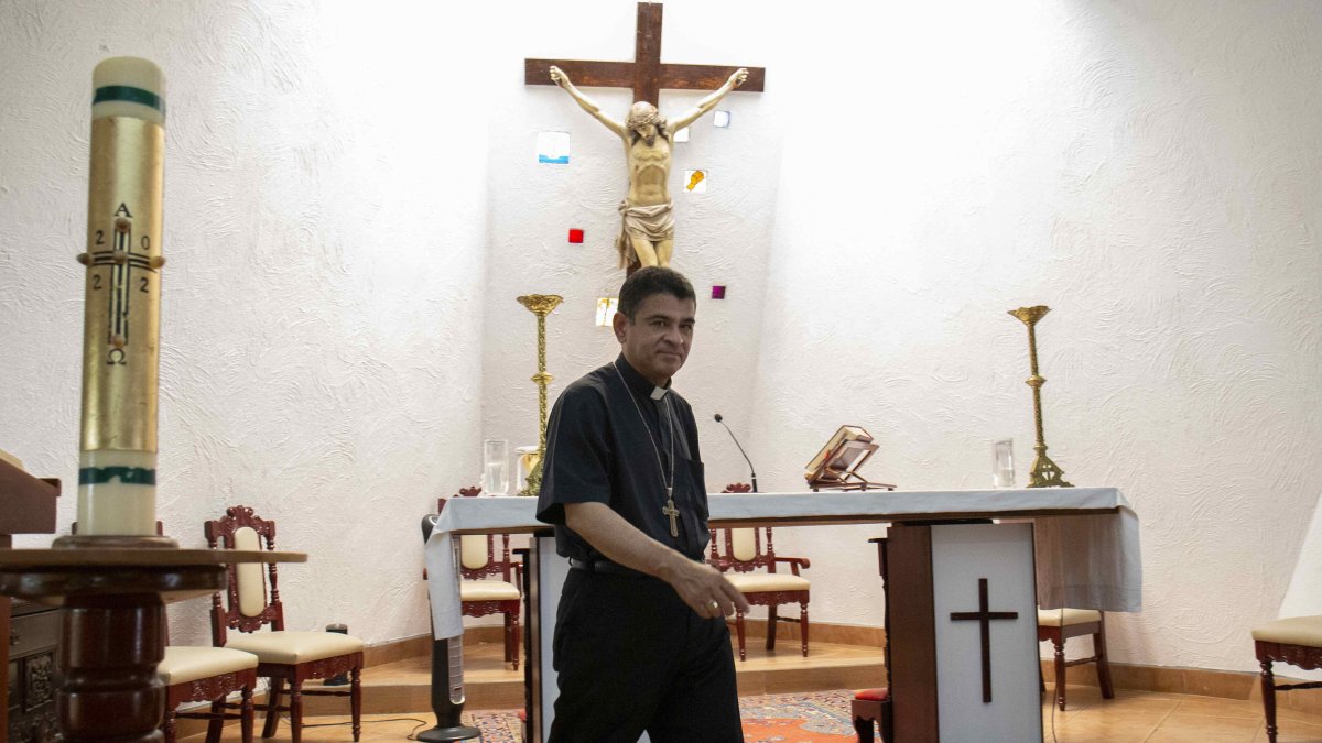 Managua. El padre Rolando Álvarez, en una foto de archivo.