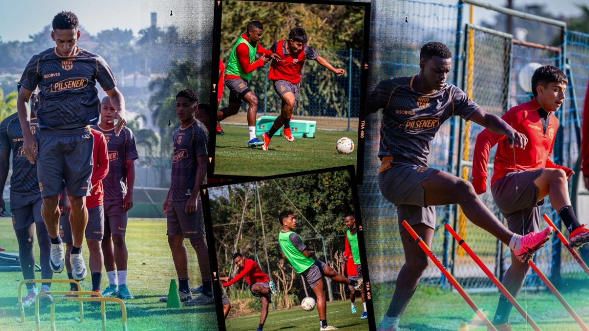 Los jugadores de Barcelona entrenaron en Sao Paulo.