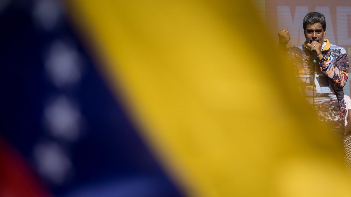 Fotografía de archivo en donde se ve al presidente de Venezuela y candidato a la reelección, Nicolás Maduro.