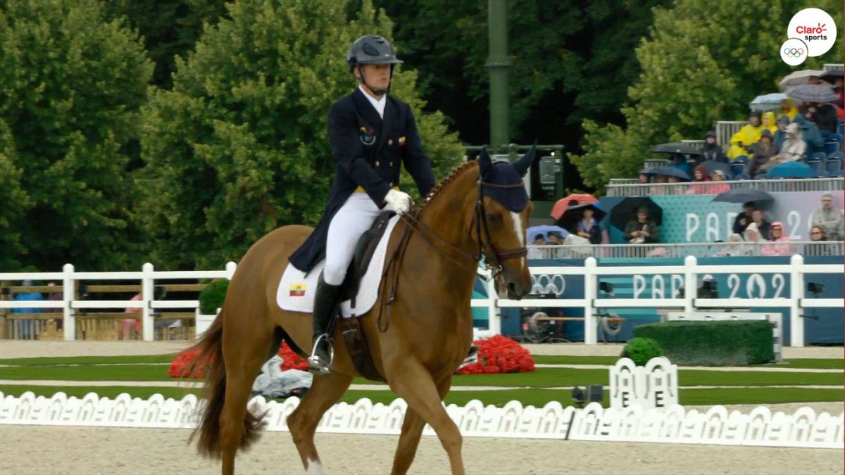 Nicolás Wettstein demostró su habilidad en hípica olímpica.