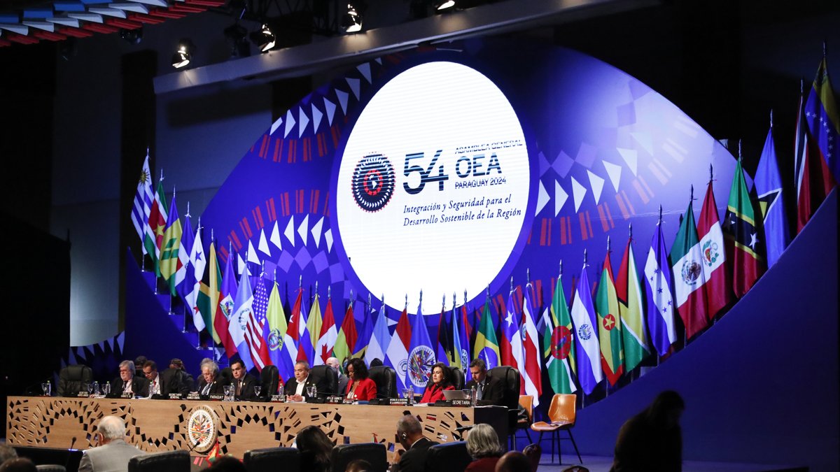 Fotografía de archivo de representantes de los países miembros de la Organización de Estados Americanos (OEA)
