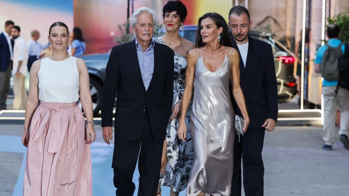 Letizia con el reconocido actor.