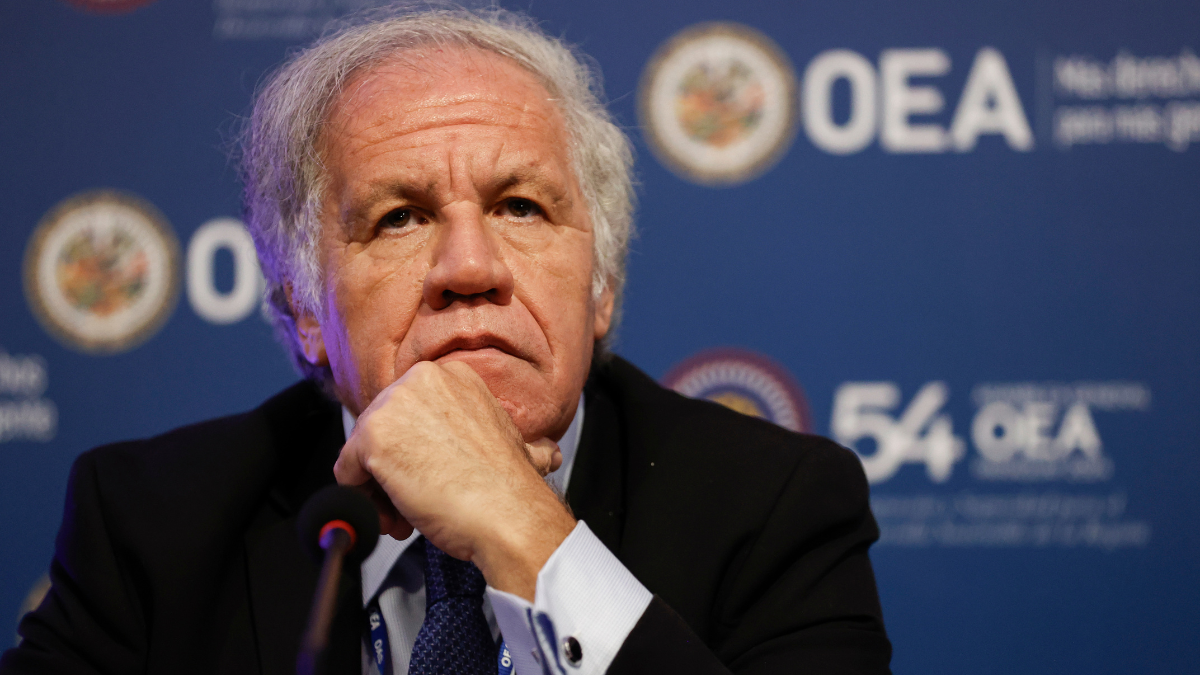 Fotografía de archivo en donde se ve al Secretario General de la OEA, Luis Almagro.