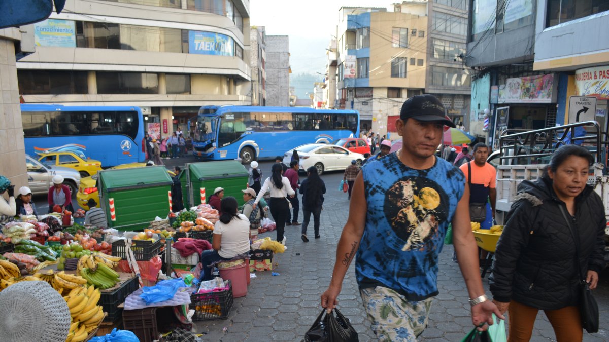 Escenas. Caminar por determinadas calles del centro, en los días de feria, se vuelve una misión imposible.