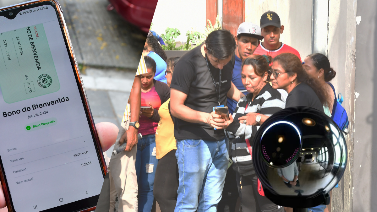 Cientos de guayaquileños acudieron a escanear su iris por 20 dólares.