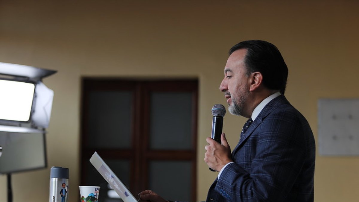 El alcalde Pabel Muñoz se refirió a la propuesta de cantonizar el valle de Tumbaco, durante la reunión del Concejo Metropolitano.