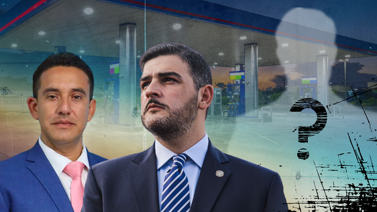 Ilustración sobre Aquiles Álvarez y quienes han sido sus socios, conocidos y amigos de negocios.