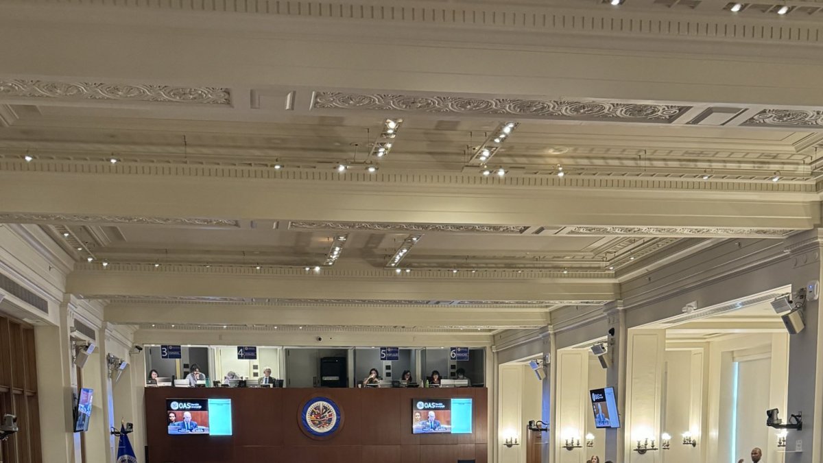 La sesión extraordinaria de la OEA demoró en iniciar por la falta de consensos.