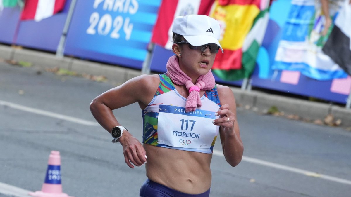 La ecuatoriana Glenda Morejón quedó sexta en París 2024 en los 20 km marcha