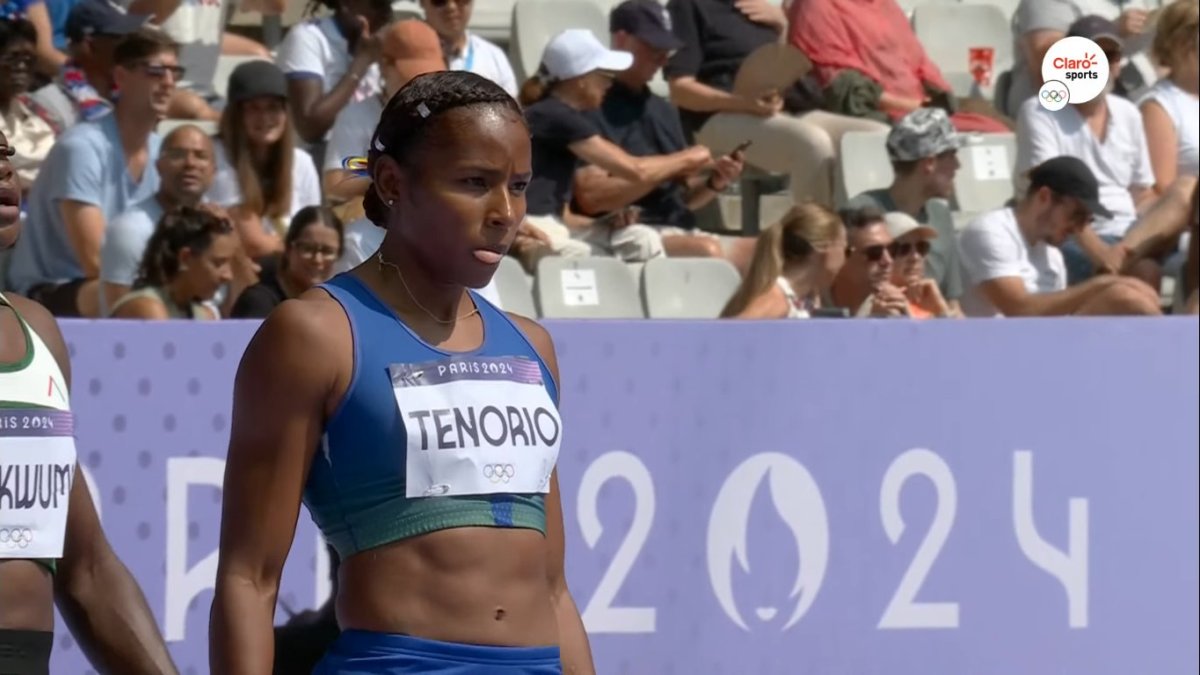 La velocista Ángela Tenorio quedó cuarta en la competencia de 10 metros planos en París 2024