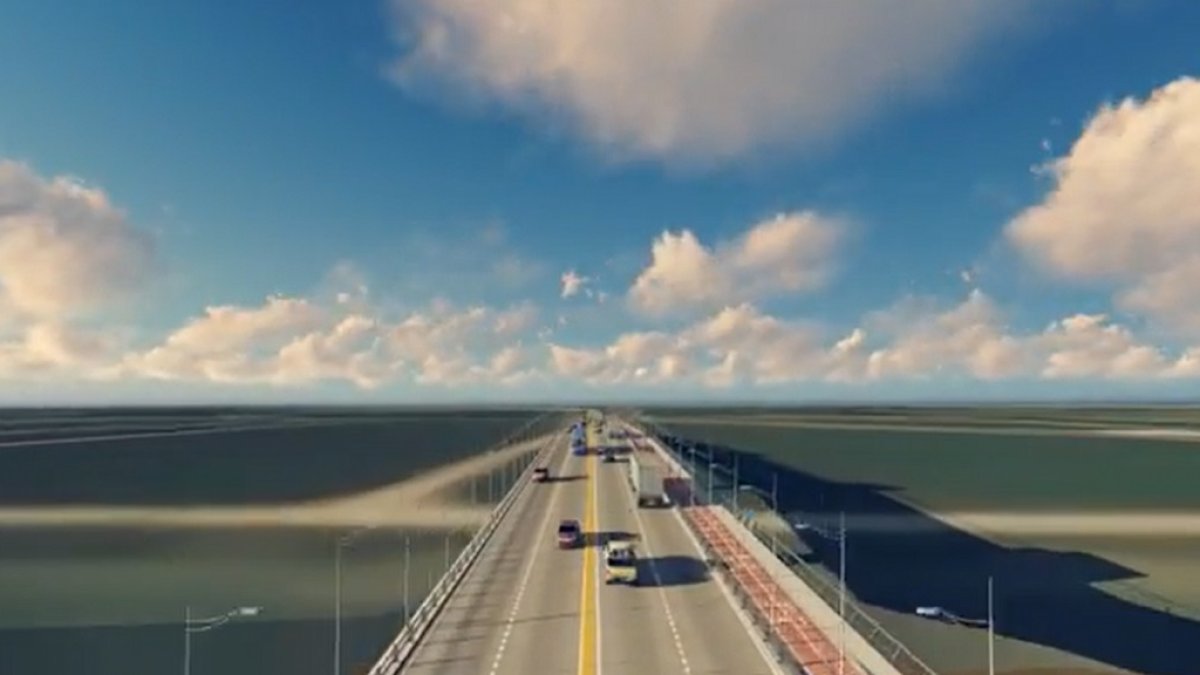 Bocetos del proyecto Viaducto Sur de Guayaquil.