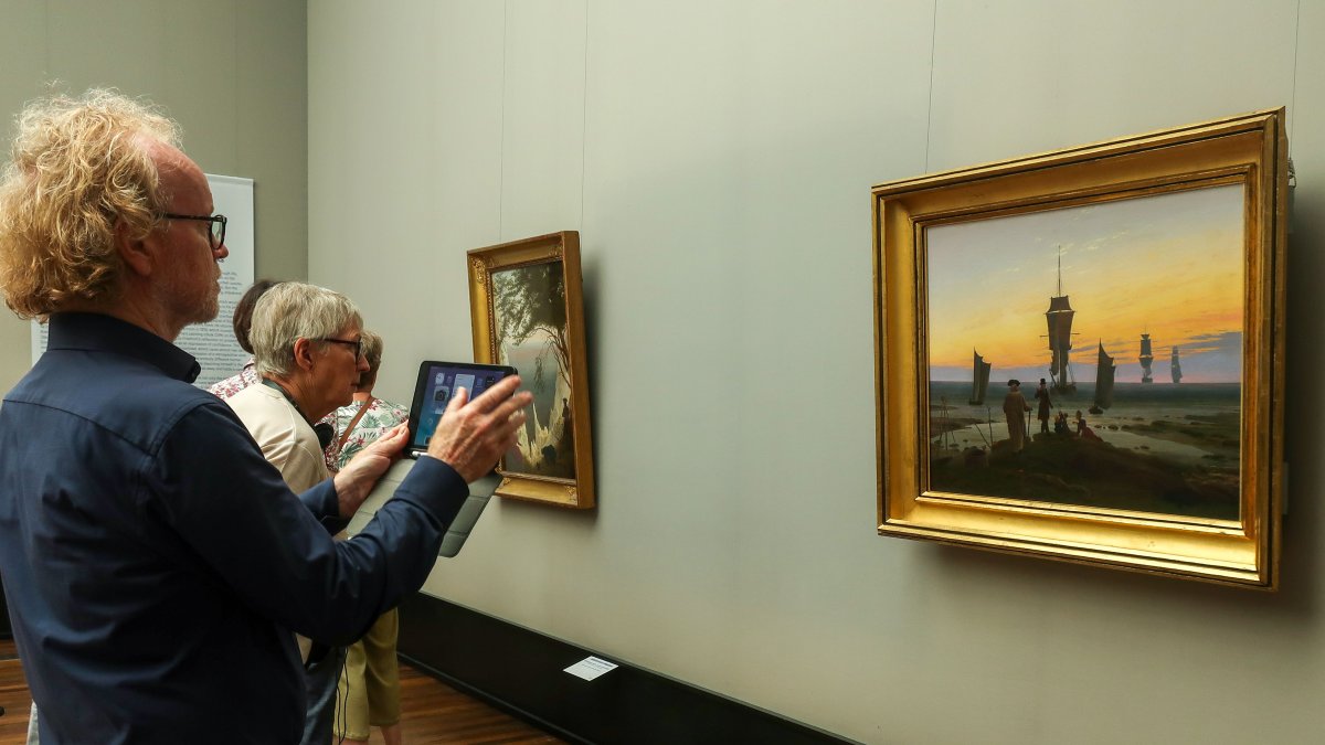 Vista de la exposición de Caspar David Friedrich