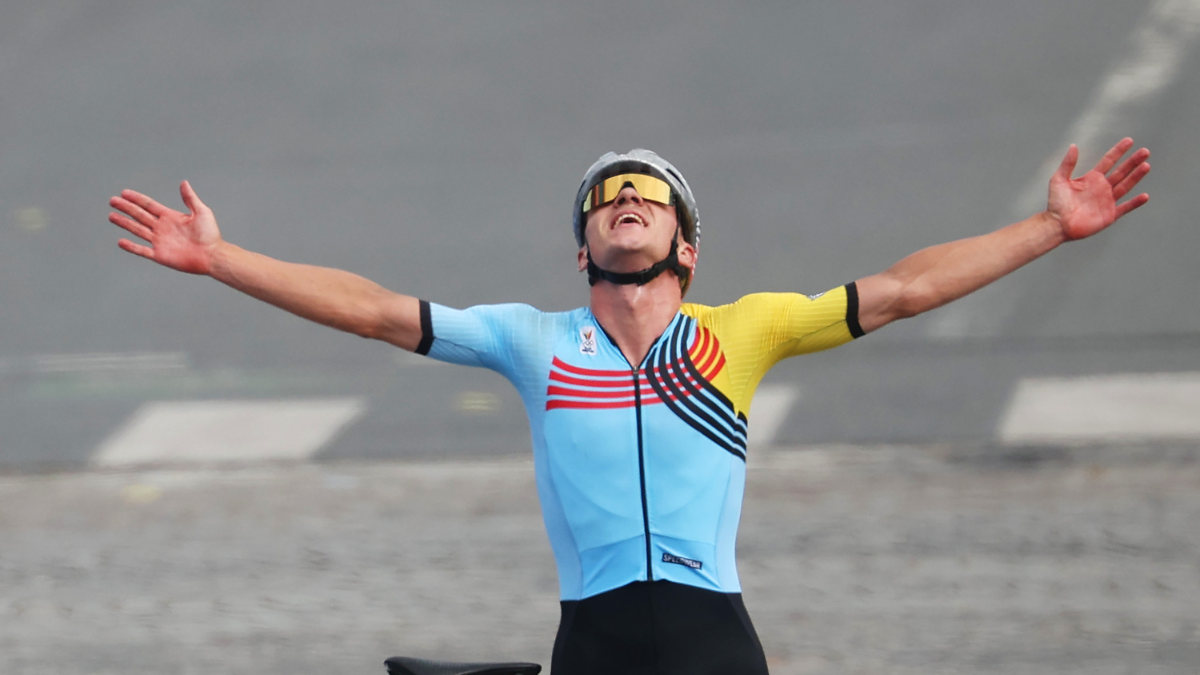 Remco Evenepoel, medalla de oro en Paris 2024.