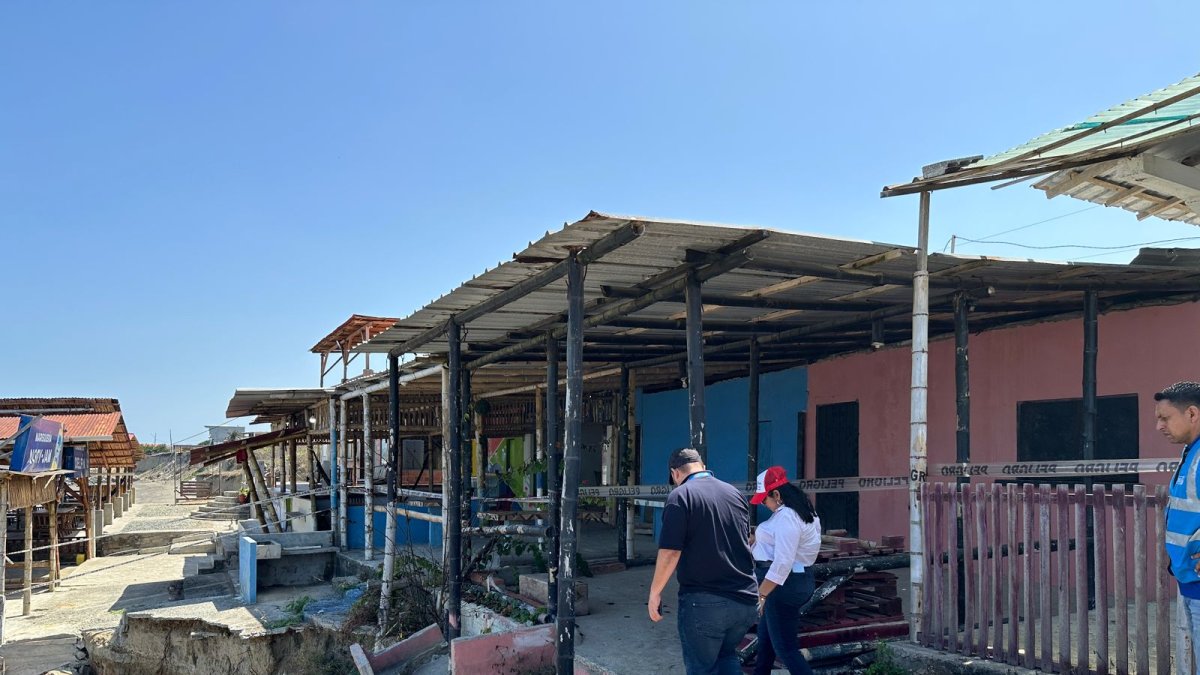 Posorja. Algunos sitios turísticos se han visto afectados por la erosión.